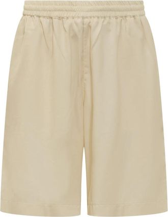 BONSAI Shorts met elastische taille en zakken - Heren - Korte Broeken - Beige - XS - Korte Broeken