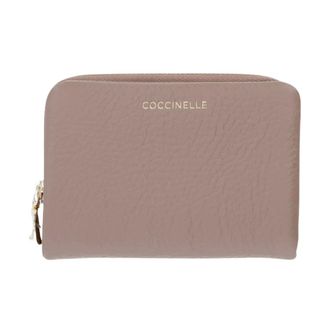 Coccinelle Portafoglio in pelle con chiusura a scatto - - Accessories - Donna - Beige - ONE SIZE