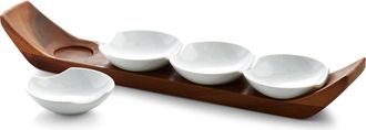 Nambé Quatro Snack & Serve Tray in White at Nordstrom