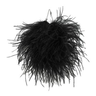 Saint Laurent Damens Schwarze Marabou-Halskette