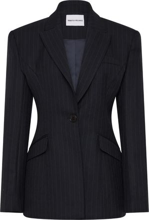 Rebecca Vallance Blazer Maxwell gessato - Blu