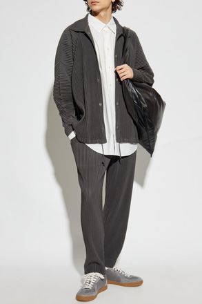 Homme Plissé Issey Miyake Shirt With Pockets, Mens, White