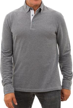 Corneliani Mens Gray Cotton Polo Shirt