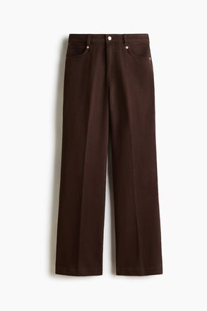H&M Twillhose mit Bootcut Leg - Dunkelbraun