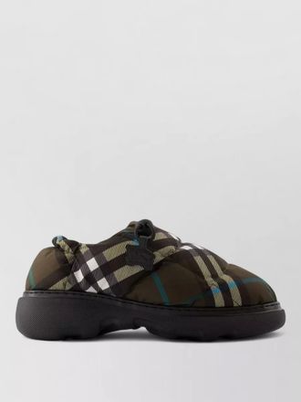 Burberry pillow low mules nylon wild rubber