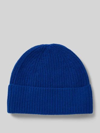 Mc Neal Strickm&uuml;tze aus Kaschmir mit breitem Umschlag in Royal, Gr&ouml;&szlig;e 1