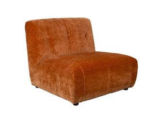 Dutchbone Sill&oacute;n modular de terciopelo ciruela