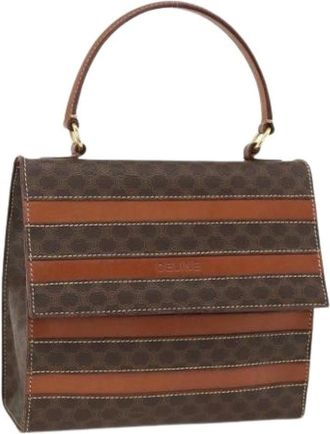 Celine Pre-owned Handbags, female, Brown, Size: ONE SIZE Pre-owned Canvas Hand Bag