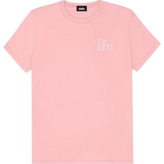 Dalix Be Kind Womens Relaxed Tee in Pink at Nordstrom, Size Xx-Large