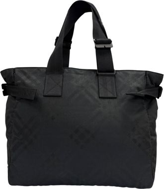 Burberry Black Nylon Tote Bag (Pre-Owned)