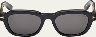 Tom Ford Mens Icon Collection Acetate Square Sunglasses
