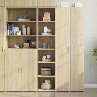 Berkfield Home Highboard Sonoma Oak 40x41x185 cm Engineered Wood in Brown | Size: 40 x 41 x 185 cm
