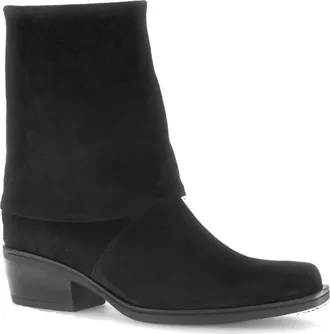 Gabor Womens Foldover Ankle Boots In Black