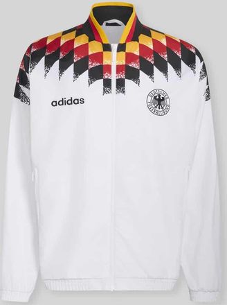 adidas Regular Fit Trainingsjacke mit DFB-Logo-Detail in Weiss, Gr&ouml;&szlig;e XXL