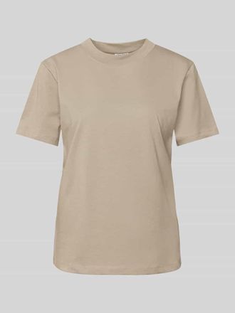 Jake*s Casual T-Shirt mit Rundhalsausschnitt in Mud, Gr&ouml;&szlig;e XL