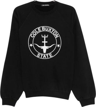 Cole Buxton Sportswear Crew Sweat - Heren - Sweatshirts - Zwart - XL - Katoen - Hoodies & sweatvesten