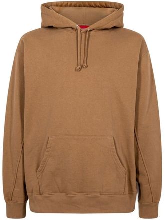 SUPREME Felpa con cappuccio crop - Marrone