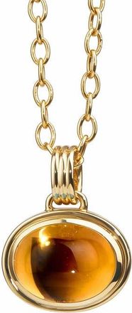 Syna Cirra Oval Necklace in Citrine at Nordstrom