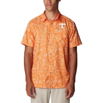 Columbia Mens Columbia Tennessee Orange Tennessee Volunteers Super Slack Tide Omni-Wick Button-Up Shirt at Nordstrom, Size Medium