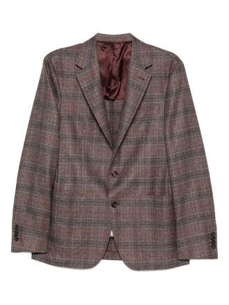Canali Geruite blazer - Rood