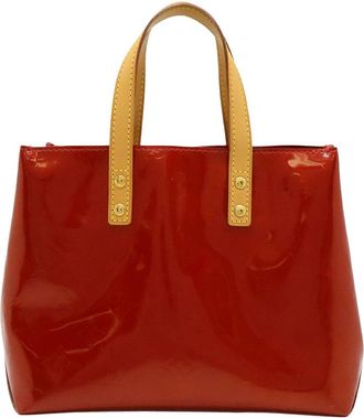 Louis Vuitton Red Monogram Vernis Reed Pm (Authentic Pre-Loved)