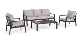 BIZZOTTO Sal&oacute;n de jard&iacute;n con estructura de aluminio antracita