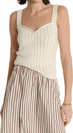 Nation Ltd Cali Sweater Tank Top In Porcelain
