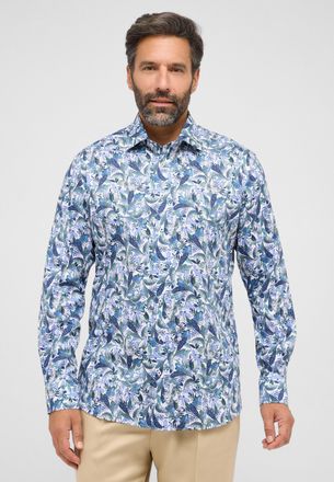 Eterna Langarmhemd ETERNA MODERN FIT, Herren, Gr. 42, Normalgr&ouml;ssen, gr&uuml;n, Twill, 100% Baumwolle, tailliert, Manschette, Hemden Langarmhemd, NON IRON (b&uuml;gelf