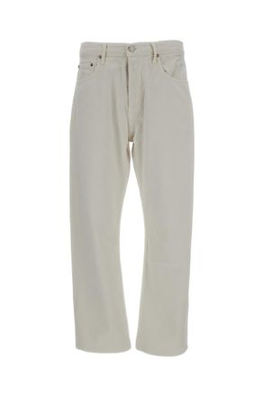 A Gold E Chalk White Magnus Cotton Denim Jeans