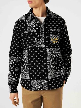 MC2 Saint Barth Overshirt Chalet With Pocket And St. Barth Bob Club Embroidery