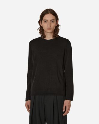 Comme Des Garçons Asymmetric Pullover Black