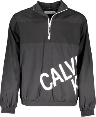 Calvin Klein Klassiek Logo Trainingsjack - Heren - Zomerjassen - Zwart - XL - Jassen