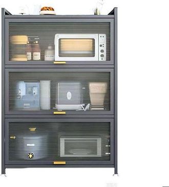 OEM Armario De Cocina - K Ikido - 3 Puertas - Metal - 60x32x112 Cm - Estilo Industrial