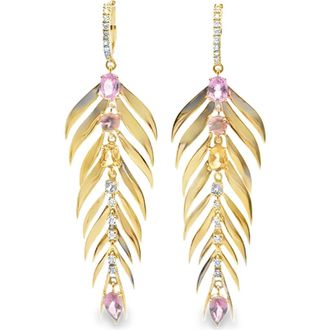 Hueb Bahia 18K Gold Diamond & Stone Drop Earrings in Yellow Gold at Nordstrom