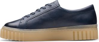 Clarks Womens Mayhill Walk Sneaker, Navy Leather, 6.5 UK