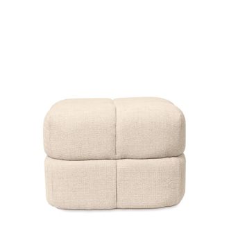Koketto Home Puff tapizado en beige