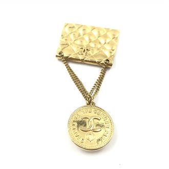 Chanel Gold Plated Bag Motif Womens Brooch (Pre-Owned)