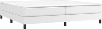 vidaXL Estructura De Cama Sin Colch&oacute;n Cuero Sint&eacute;tico Blanco 200x200cm Vidaxl