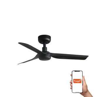 Netlighting Mini Punt Small 3 Blade Ceiling Fan Matt Black Tuya Smart System