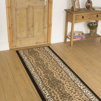 Runrug Hallway Carpet Runner Rug - Soft & Comfy, 9mm - Leopard in White | Size: 60 cm x 390 cm