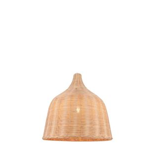 OEM L&aacute;mpara Colgante De Rat&aacute;n Tejido A Mano, Dise&ntilde;o Vintage, 35 Cm, Bombilla No Incluida