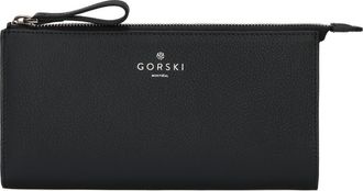 Gorski Leather Pouch in Dark Blue at Nordstrom
