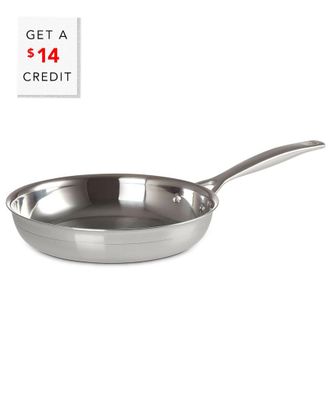LE CREUSET Classic 9.5In Stainless Steel Round Frying Pan With $14 Credit
