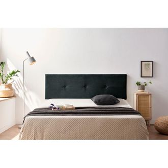 Moonia Cabecero Tapizado Napoli Acualine 90x50x5 Cm - Negro Moonia