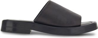 Ferragamo Leather Flat Sandals