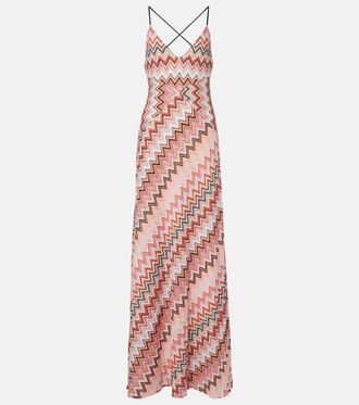Missoni Zig Zag cotton-blend maxi dress