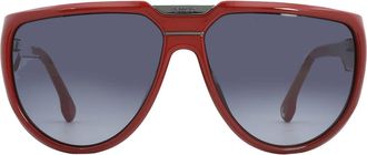 Carrera Grey Shaded Browline Unisex Sunglasses FLAGLAB 13 0C9A/9O 62