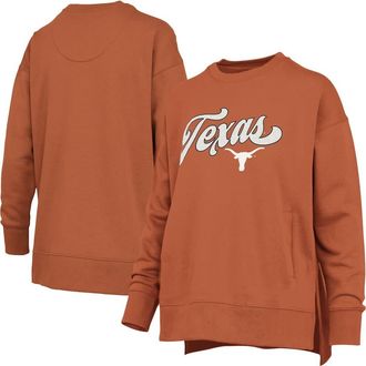 Pressbox Womens Pressbox Burnt Orange Texas Longhorns Bonanza Chenille Harper Script Sweatshirt at Nordstrom, Size Xx-Large