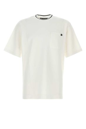Dolce & Gabbana White Piquet T Shirt