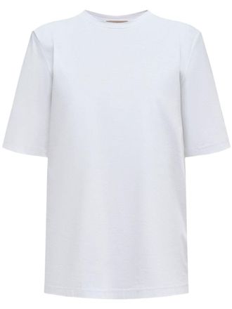 12 Storeez crew-neck cotton T-shirt - women - Cotton - L - White